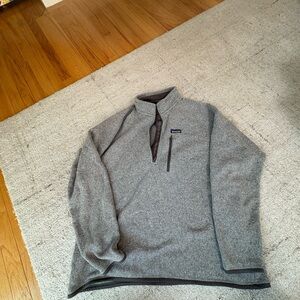 Patagonia Men's Zip Up Sweater in Gray